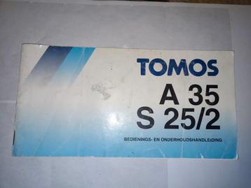 Tomos a35 s25/2 handleiding  beschikbaar voor biedingen
