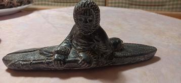 Canadees Inuit Beeldje - Al Wolf beschikbaar voor biedingen