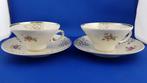 Bavaria Mayer Wiesau kop en schotel x 2. Rode bloem. 6A2, Tweedehands verkoop, Tweedehands verkoop, Gebruikt, Ophalen of Verzenden