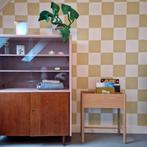 Kinderkamer slaapkamer kast hout midcentury vintage, Huis en Inrichting, Kasten | Vitrinekasten, Ophalen, 100 tot 150 cm, Glas