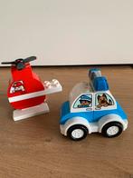 LEGO DUPLO Brandweerhelikopter & Politieauto - 10957, Complete set, Duplo, Ophalen of Verzenden, Zo goed als nieuw
