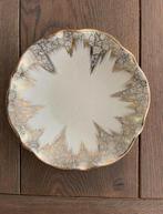 Vintage schaal met gouden accenten, Ophalen of Verzenden