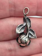 Zilveren Vintage Hanger Roos, Sieraden, Tassen en Uiterlijk, Antieke sieraden, Verzenden, Zilver, Hanger