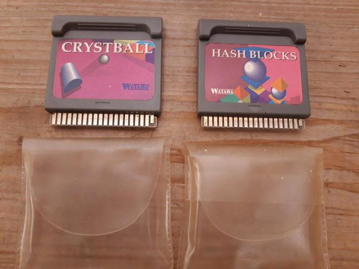Watara supervision spellen crystball en hash blocks, Spelcomputers en Games, Spelcomputers | Overige Accessoires, Zo goed als nieuw