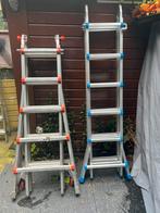 Waku Telescoopladder vouwladder, Doe-het-zelf en Verbouw, Ladders en Trappen, Ophalen of Verzenden, Zo goed als nieuw, Ladder
