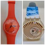 Swatch horloges 2 exemplaren 1 Orange Pink Rebel en Casino, Sieraden, Tassen en Uiterlijk, Ophalen, Kunststof, Polshorloge, Swatch