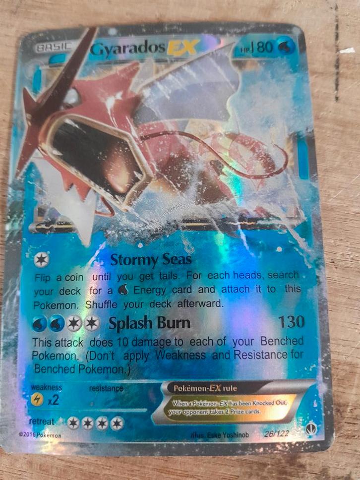 Pokémon Gyarados EX 26/122 - Rare Holo, Hobby en Vrije tijd, Verzamelkaartspellen | Pokémon, Gebruikt, Losse kaart, Foil, Ophalen