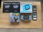 Gameboy Advance Glacier Blue met originele doos + Games, Spelcomputers en Games, Spelcomputers | Nintendo Game Boy, Ophalen of Verzenden