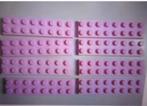 nr. 5488, 8 licht roze platte platen 2x8, Ophalen, Zo goed als nieuw, Complete set, Lego