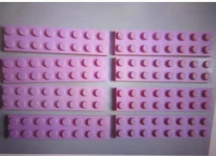 nr. 5488, 8 licht roze platte platen 2x8, Kinderen en Baby's, Speelgoed | Duplo en Lego, Zo goed als nieuw, Lego, Complete set