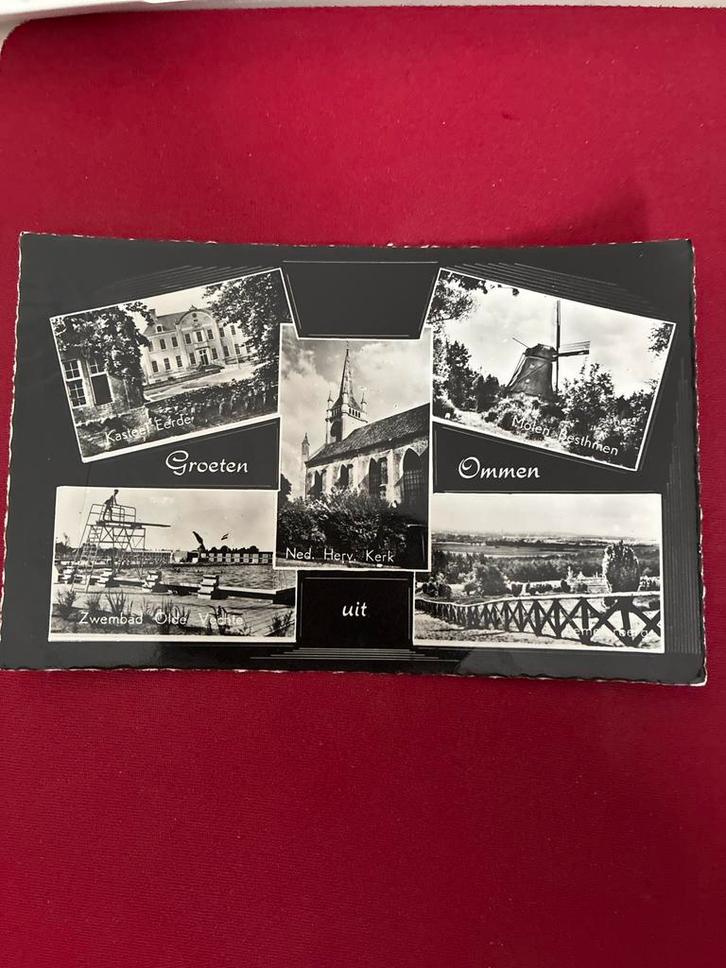 Oude Ansichtkaart Ommen, Verzamelen, Ansichtkaarten | Nederland, Gelopen, Overijssel, 1960 tot 1980, Ophalen of Verzenden