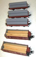 Marklin 5 wagons met ladingen - goede conditie - geen OVP, Wisselstroom, Gebruikt, Wagon, Ophalen of Verzenden