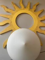 Zonvormige Wandlamp, Huis en Inrichting, Ophalen, Zo goed als nieuw, Hout