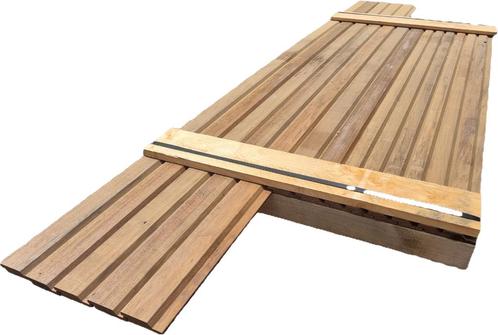 2 m2 Halfhouts rabat  - Hardhout - nr: HP48, Tuin en Terras, Palen, Balken en Planken, Nieuw, Planken, Hardhout, Ophalen