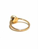 14k gouden ring met een parel, Sieraden, Tassen en Uiterlijk, Ringen, -, -, Ophalen of Verzenden, Zo goed als nieuw