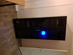 Ikea kast, glas, zwart, Huis en Inrichting, Kasten | Vitrinekasten, Ophalen, Glas, 50 tot 100 cm, 150 tot 200 cm