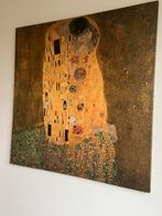 'De Kus' - Gustav Klimt 90X90 cm, Antiek en Kunst, Ophalen