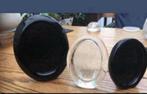 Ovale ! Fotolijstjes-3-Persglas.Vintage  Zie foto’s ~ zwart, Ophalen of Verzenden