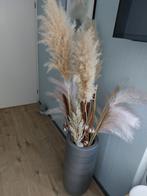 mooie antraciet vaas met accessoires, Ophalen, Zo goed als nieuw