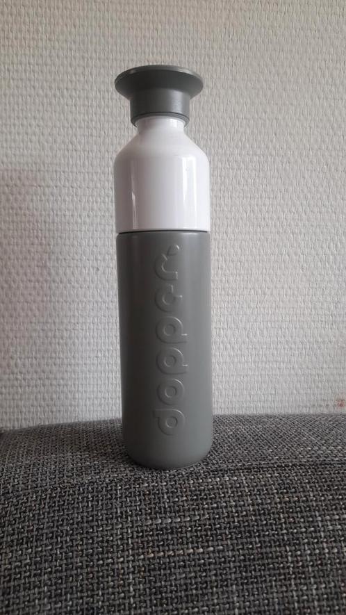 Dopper Insulated thermosfles Grijs 350 ml licht gebruikt zie, Sport en Fitness, Bidons, Gebruikt, Ophalen of Verzenden