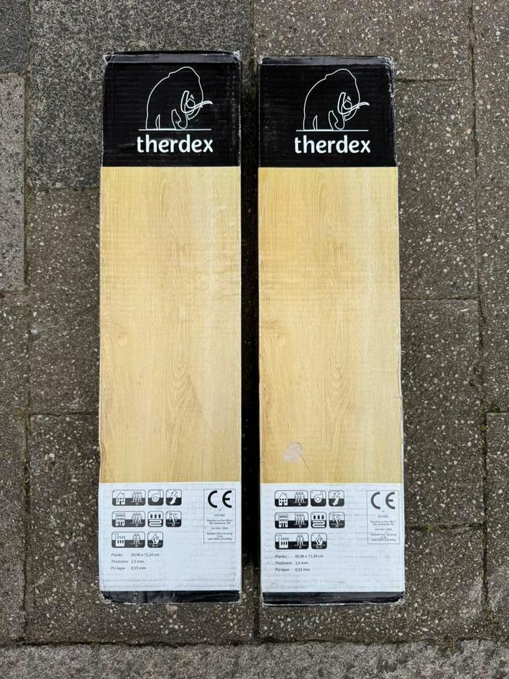 Therdex Chevron PVC vloer – kleur 6042 (Dryback), Huis en Inrichting, Stoffering | Vloerbedekking, Nieuw, Overige typen, minder dan 10 m²