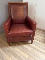 Lederen stoel, Huis en Inrichting, Fauteuils, Ophalen, Gebruikt, 75 tot 100 cm, 50 tot 75 cm