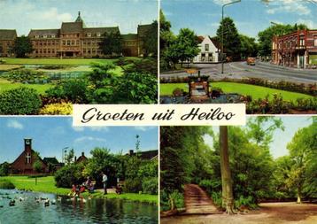 Groeten uit Heiloo - 4 afb dorp VW-bus - 1968 gelopen beschikbaar voor biedingen