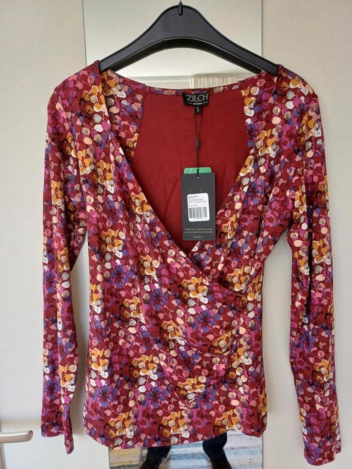 Zilch maat S - NIEUW MET KAARTJE ( €79,95) overslag top, Kleding | Dames, T-shirts, Nieuw, Maat 36 (S), Paars, Lange mouw, Ophalen of Verzenden