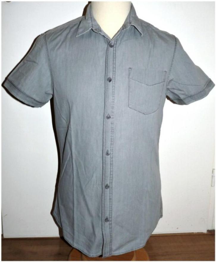 Angelo Litrico zomer overhemd maat S (37/38), Kleding | Heren, Overhemden, Zo goed als nieuw, Halswijdte 38 (S) of kleiner, Grijs