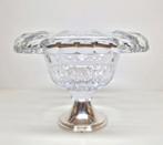 Kristal glazen suikercoupe met zilveren voet C.J. Stok 1960., Antiek en Kunst, Antiek | Glas en Kristal, Ophalen of Verzenden