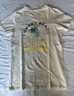 Zo goed als nieuw wit t-shirt met print, Kinderen en Baby's, Kinderkleding | Maat 158, Jongen of Meisje, Ophalen of Verzenden