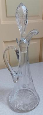 Antiek grote gave karaf met handgreep, Antiek en Kunst, Antiek | Glas en Kristal, Ophalen of Verzenden