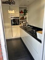 GREEPLOOS HOOGGLANS KEUKEN + APPARATUUR, Huis en Inrichting, Keuken | Complete keukens, Ophalen, Wit, Hoekkeuken, Graniet of Steen