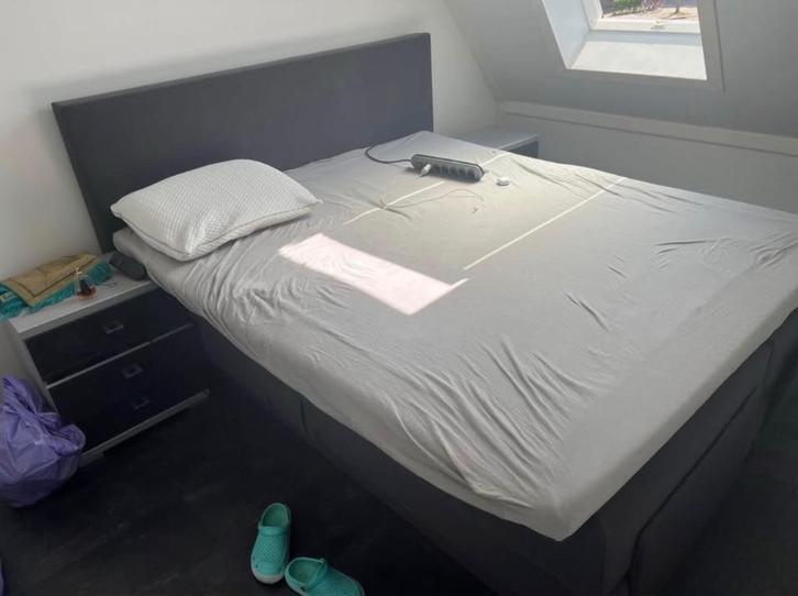 Boxspring, Huis en Inrichting, Slaapkamer | Boxsprings, Zo goed als nieuw, 160 cm, 200 cm, Tweepersoons, Ophalen