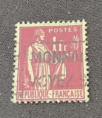 1936 ev Frankrijk Paix 1F Yvert 369 gebruikt beschikbaar voor biedingen