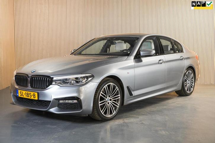 BMW 5-serie 520i High Executive M-Sport BJ 2018, Auto's, BMW, Bedrijf, Te koop, 5-Serie, ABS, Achteruitrijcamera, Airbags, Airconditioning