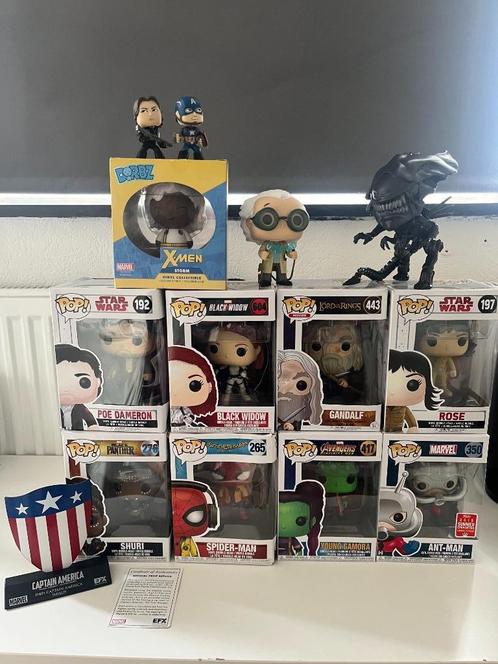 Funko pop collectie (Marvel, Star Wars, Dr. Emmett Brown), Verzamelen, Poppetjes en Figuurtjes, Zo goed als nieuw, Ophalen of Verzenden