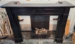 Antieke zwart marmeren schouw, Huis en Inrichting, Ophalen of Verzenden, Gebruikt, Vrijstaande haard