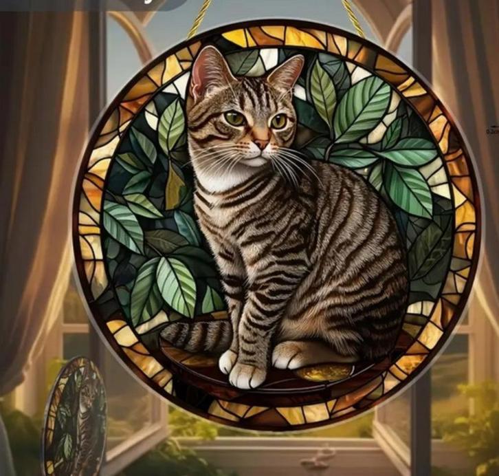 Raamhanger kat - poes, Huis en Inrichting, Woonaccessoires | Wanddecoraties, Nieuw, Verzenden