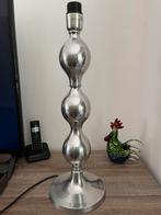 Zilver kleurige lampen voet, 60cm hoog, Huis en Inrichting, Ophalen of Verzenden, Zo goed als nieuw, 50 tot 75 cm
