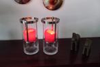 te koop twee windlichten merk Lumiere, Ophalen of Verzenden, Zo goed als nieuw, Overige materialen, 25 tot 50 cm