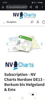 N.V. Charts DE 13 zeekaart, Watersport en Boten, Ophalen, Gebruikt, Overige typen