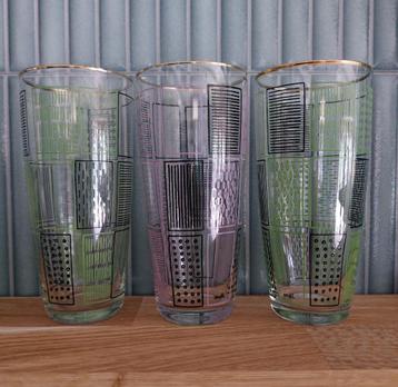 Vintage glas/limonadeglas/bierglas, gemerkt mdl beschikbaar voor biedingen