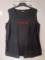 Zwarte mouwloze top hemd shirt maat 46 dames, Zwart, Maat 46/48 (XL) of groter, Ophalen of Verzenden, Zo goed als nieuw