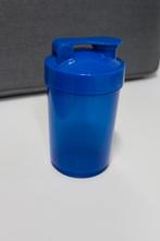 Blauwe doorzichtige shaker 500 ml, Ophalen of Verzenden, Zo goed als nieuw