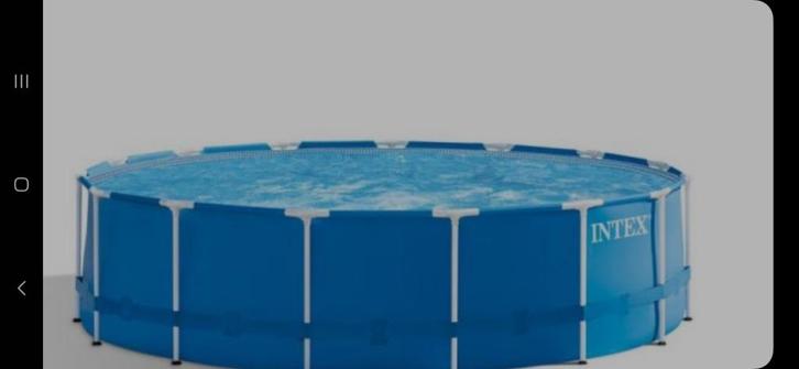 Intex zwembad 457cm x 107cm, Tuin en Terras, Zwembaden, Gebruikt, Opzetzwembad, 80 tot 120 cm, 400 cm of meer, 300 cm of meer