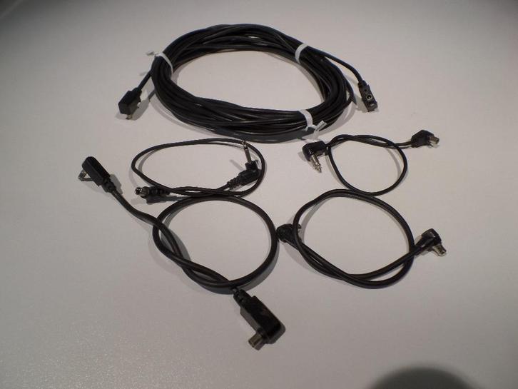 Synchro kabels, set van 5 verschillende X-(#8627), Audio, Tv en Foto, Fotografie | Flitsers, Gebruikt, Overige merken, Ophalen of Verzenden