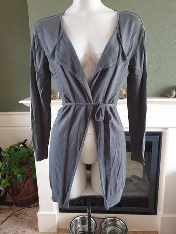 Sandwich gaaf grijs vest cardigan mt M 38 40 Gratis Verzende beschikbaar voor biedingen