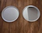 2 ronde witte spiegels van ikea, langesund diameter 50, Huis en Inrichting, Woonaccessoires | Spiegels, Minder dan 100 cm, Rond