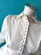 Vintage jaren 50 jurk wit maat XS, Kleding | Dames, Verzenden, Wit, Vintage, Knielengte